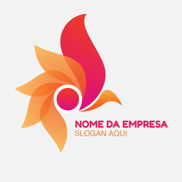 Logo Pássaro de Pétalas Coloridas para Editar Online