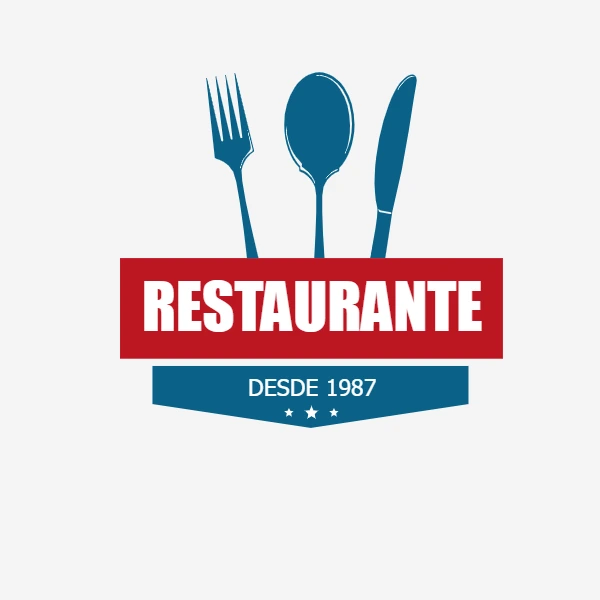 Logo Editável para Restaurante com Talheres para Criar Online