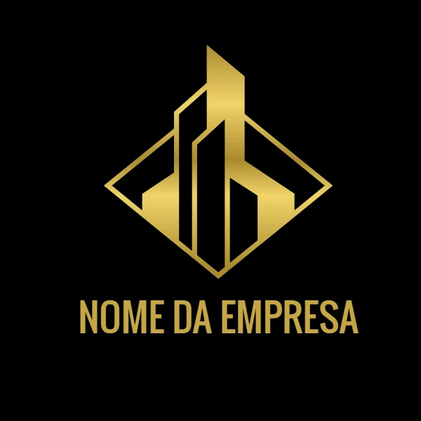 Logo para Imobiliária Dourado e Moderno para Editar Online