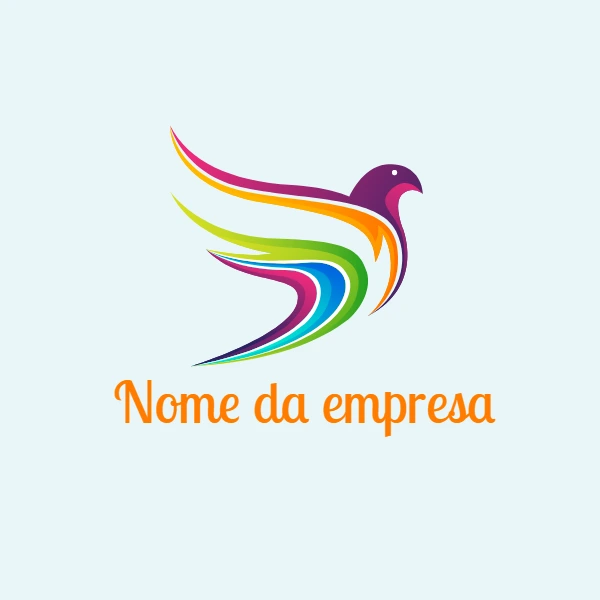 Logotipo de Pássaro Colorido para Editar Online