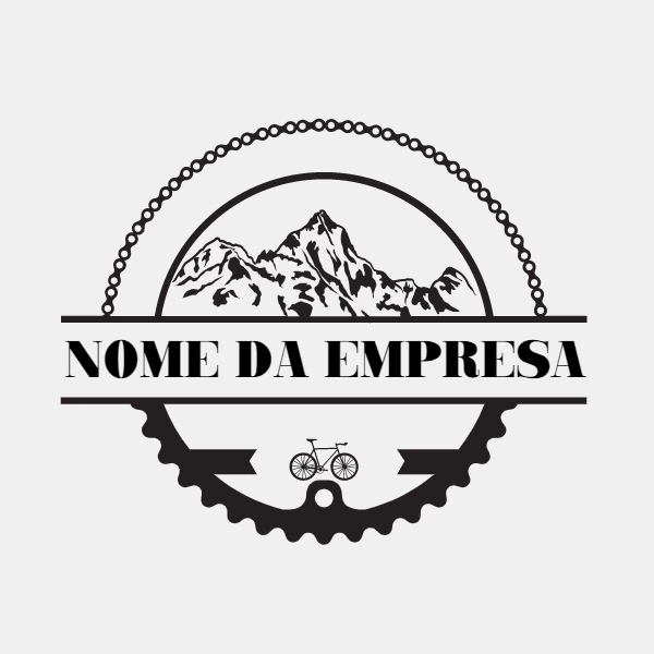 Logo de Ciclismo e Aventura com Montanhas para Editar