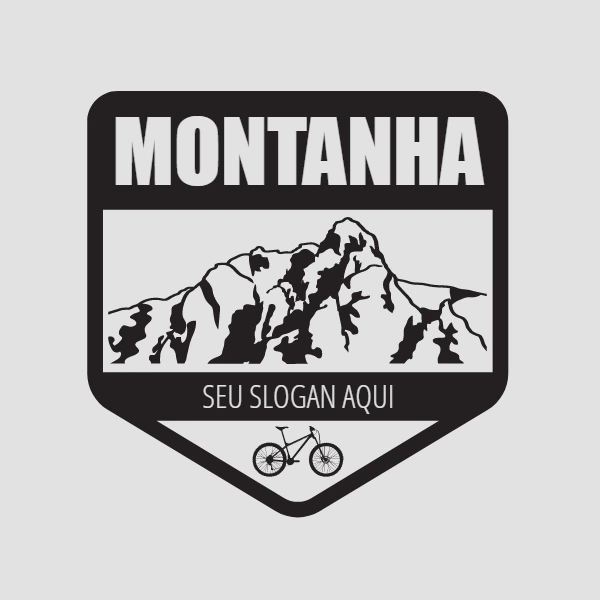 Logo de Ciclismo e Montanha para Editar Online