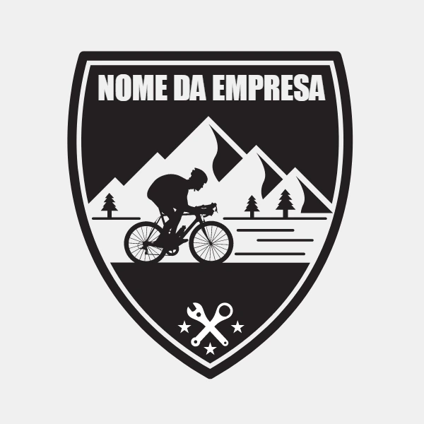 Logo para Empresa de Ciclismo com Montanhas para Editar