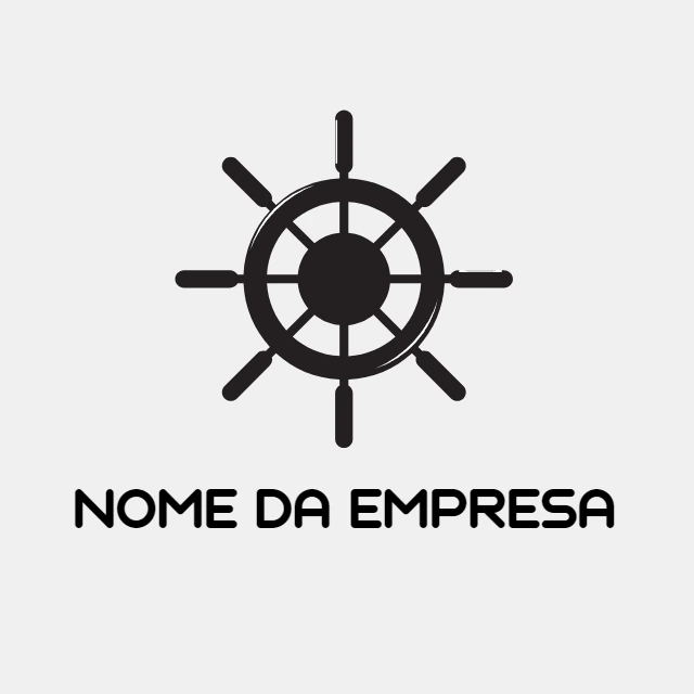 Logo Náutico com Timão de Navio para Editar Online