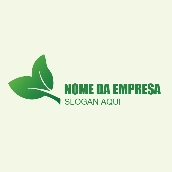 Logo Natureza com Folhas Verdes para Editar Online