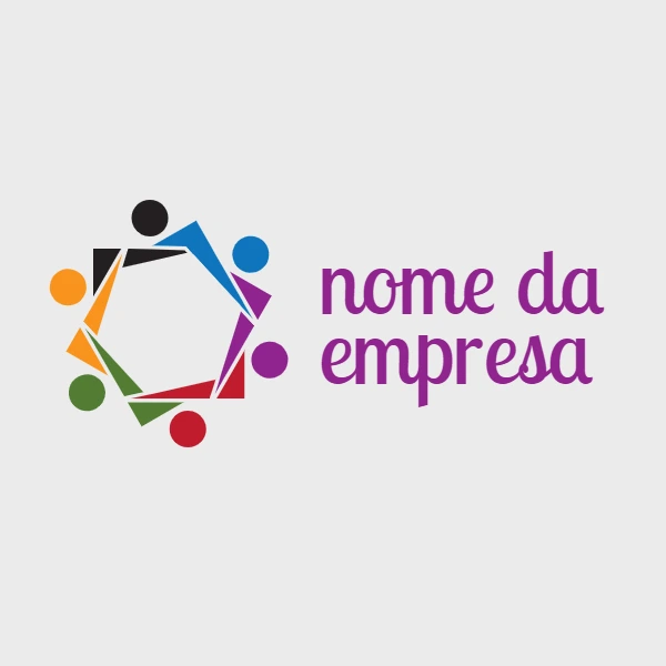 Logotipo Abstrato Colorido de União para Editar Online