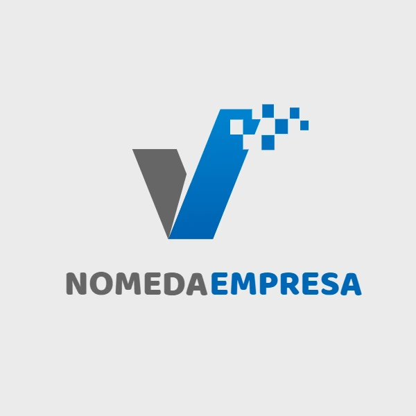 Logo Profissional com a Letra V Digital para Editar Online