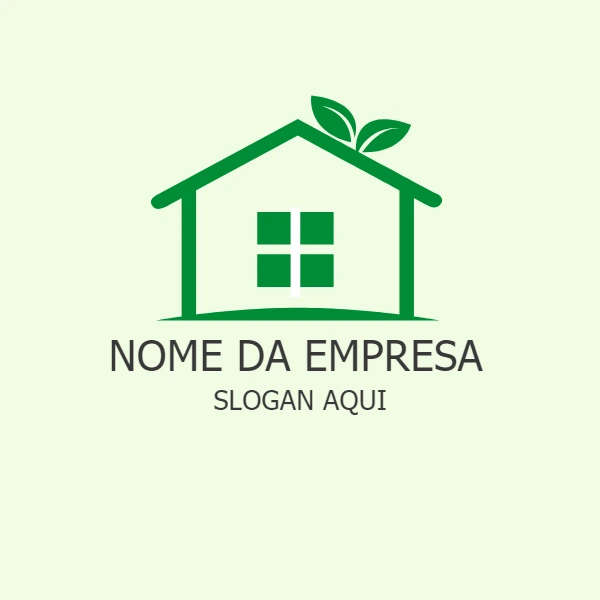 Logotipo Casa Verde Sustentável para Editar Online