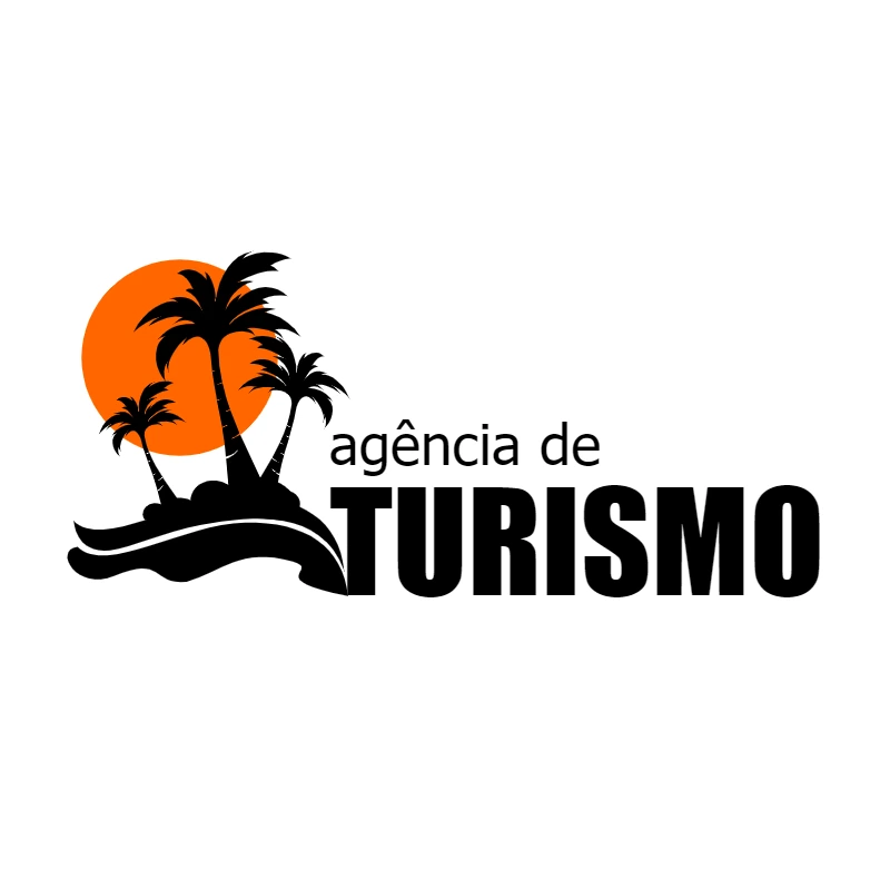 Logo para Agência de Turismo com Palmeiras Editável Online