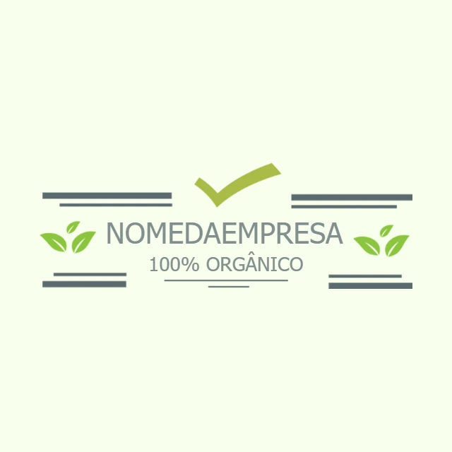 Logo Orgânico com Folhas para Editar e Baixar Online