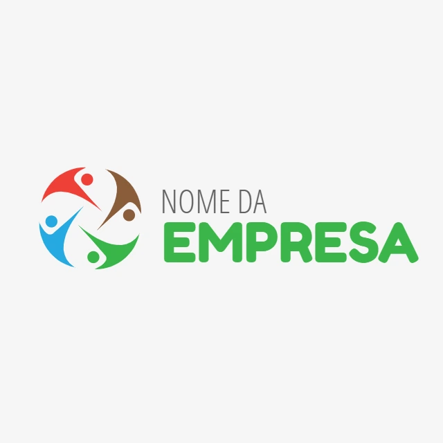 Logo Abstrato com Pessoas para Empresa para Editar Online