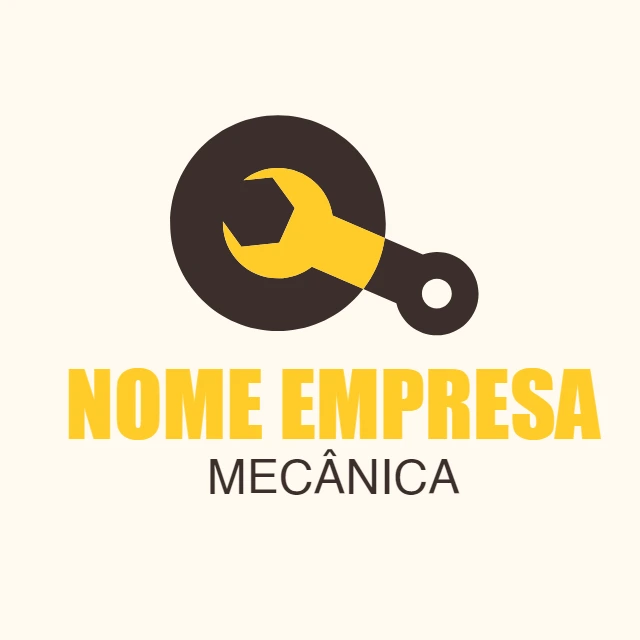 Logo para Oficina Mecânica com Ferramenta para Editar