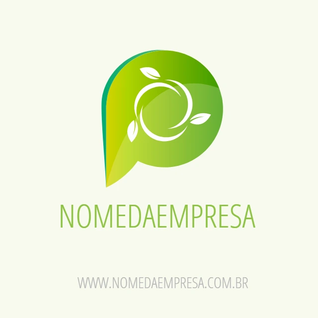 Logo Natureza Editável com Folhas para Sua Empresa Criar Online