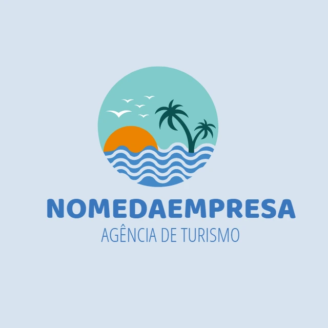 Logo Turismo Praia e Sol para Editar Online