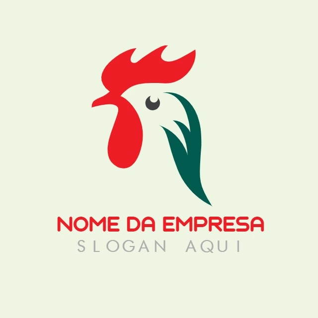Logotipo de Galo Moderno e Editável para sua Marca