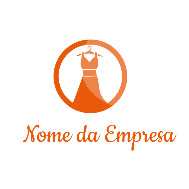 Logo de Moda com Vestido para Editar e Baixar