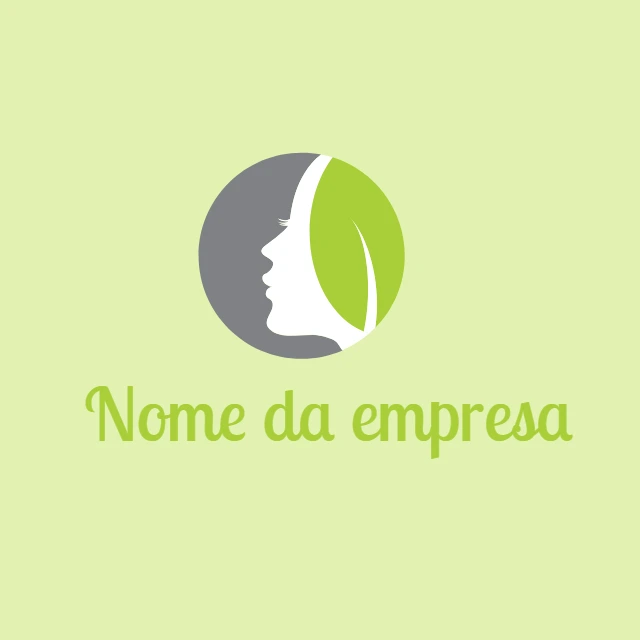 Logotipo de Beleza Natural com Rosto para Editar