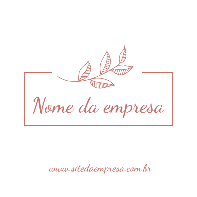 Logotipo Botânico Elegante com Ramo de Folhas para Editar