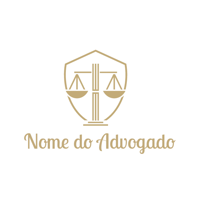 Logo para Advogado com Balança da Justiça para Editar Online