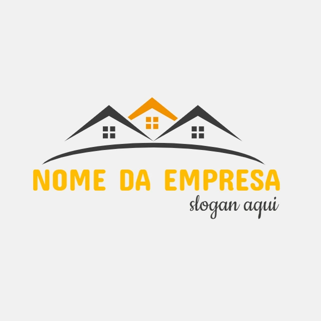 Logo para Imobiliária com Casas Modernas para Editar Online