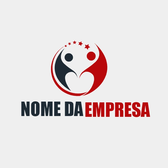 Logo Abstrato com Pessoas e União para Editar Online