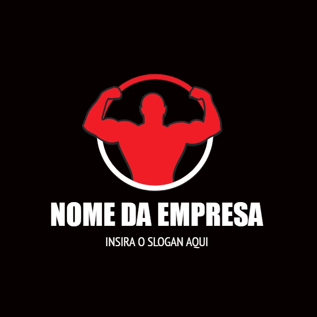 Logo para Academia de Musculação para Editar Online
