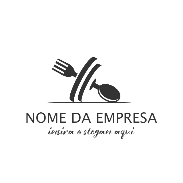Logo de Restaurante com Talheres para Editar Online