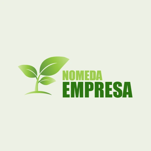 Logo Natureza com Planta Verde para Editar Online