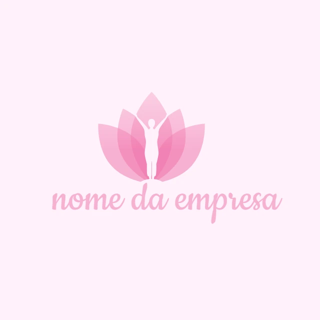 Logo Flor de Lótus e Bem-Estar para Editar Online