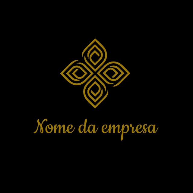Logo Abstrato Dourado e Elegante para Editar Online