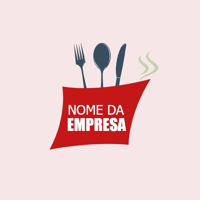 Logo para Restaurante com Talheres para Editar Online