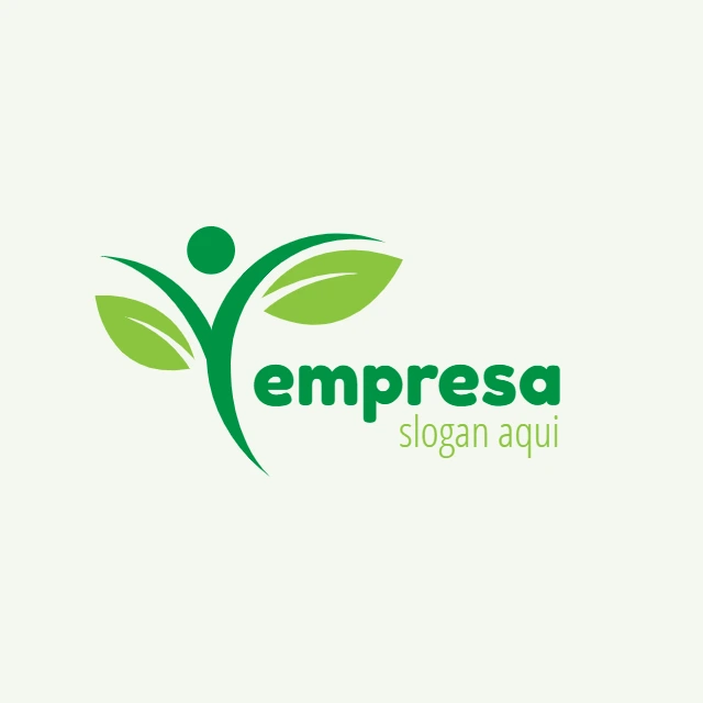Logo Natureza com Folhas Verdes para Editar Online