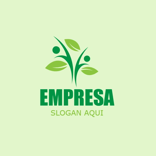 Logotipo Editável Online com Tema de Natureza e Pessoas