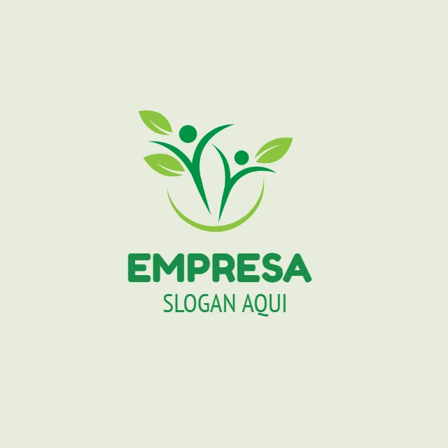 Logo Natureza com Pessoas e Folhas para Editar Online