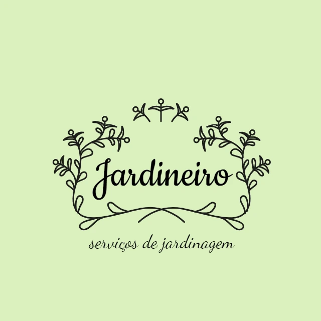 Logo Editável com Ramos e Folhas para Empresas