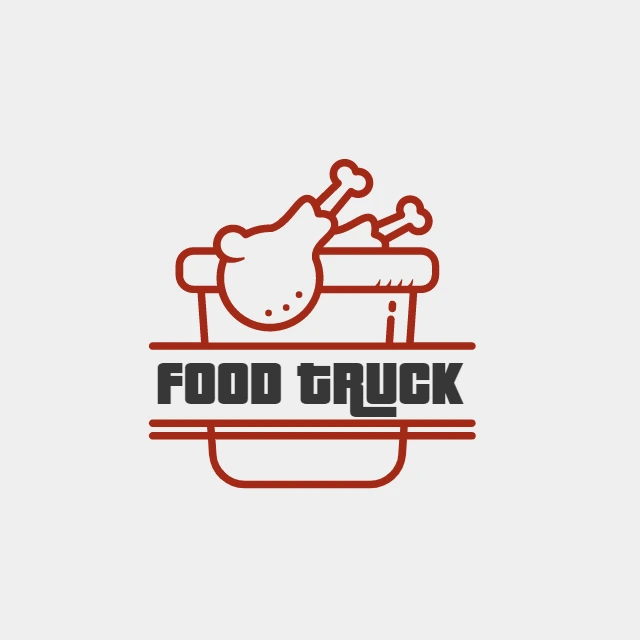 Logo para Food Truck de Frango Editável Online