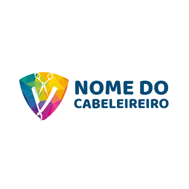 Logo para Cabeleireiro Moderno e Colorido para Editar Online