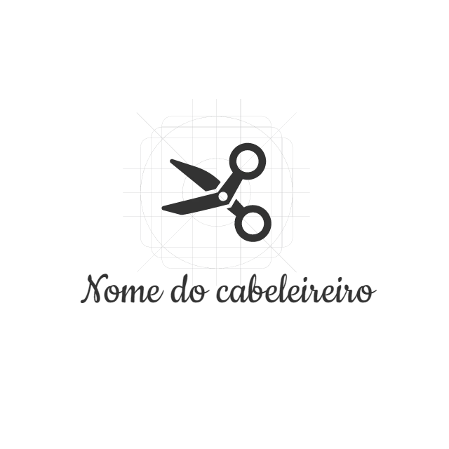 Logo para Cabeleireiro com Tesoura para Editar Online
