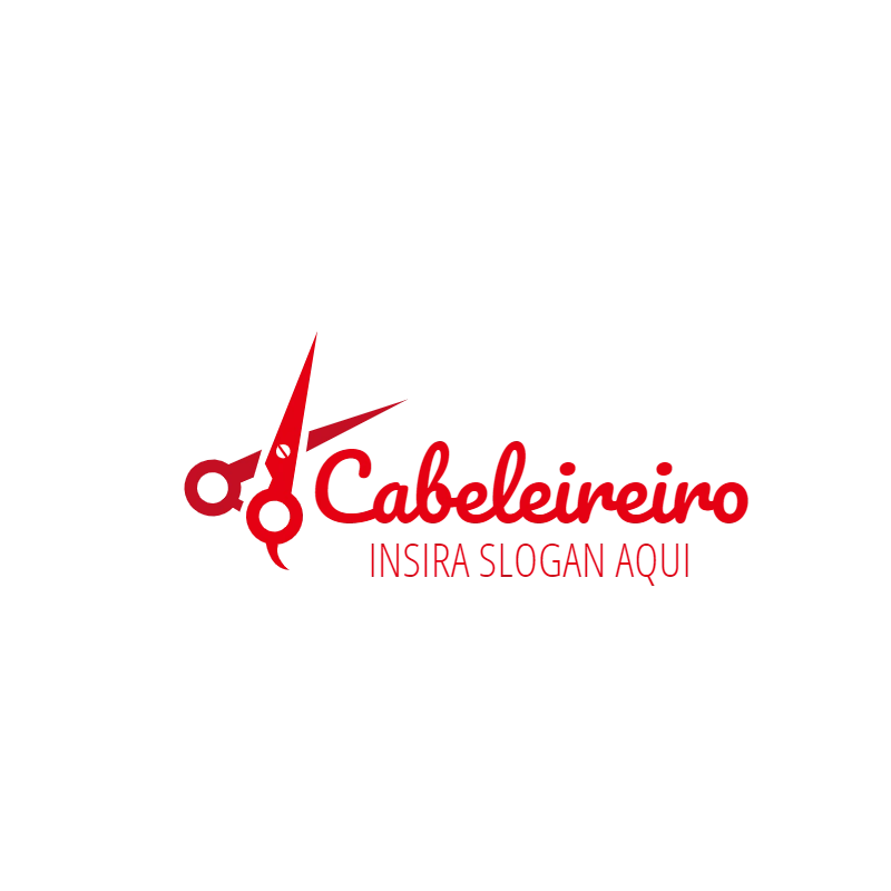 Logo para Cabeleireiro com Tesoura para Editar Online