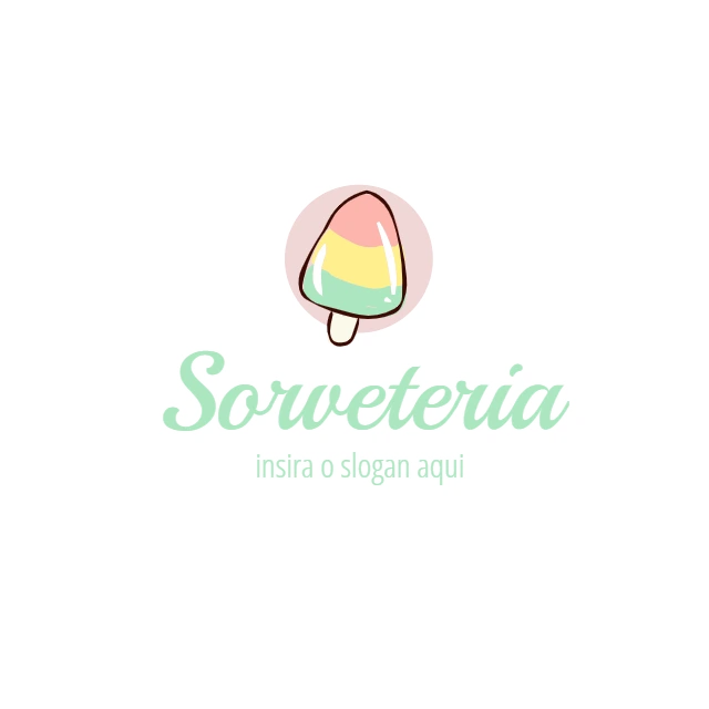 Logo Editável para Sorveteria com Picolé para Criar Online