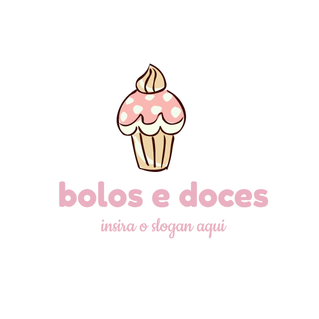 Logo de Confeitaria com Cupcake Fofo para Editar Online