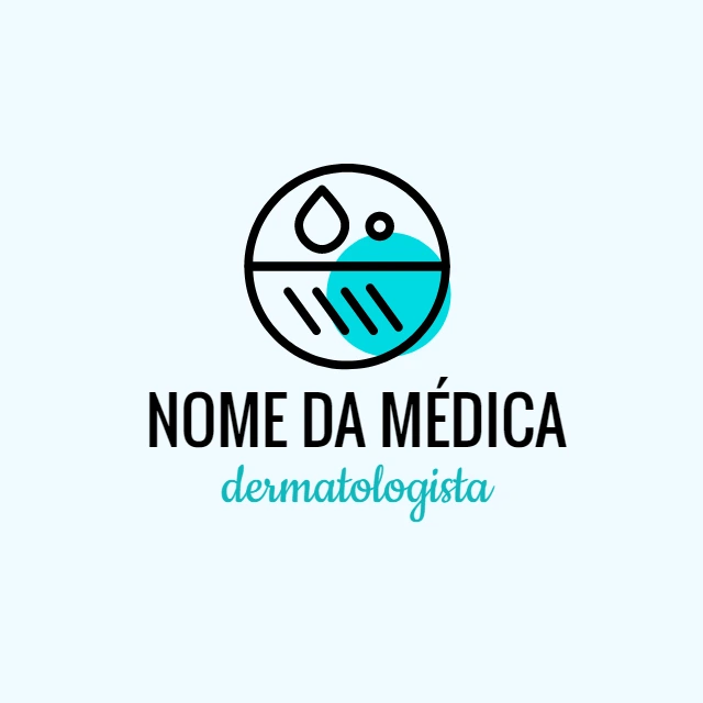 Logotipo Dermatologia com Ícones Modernos para Editar Online