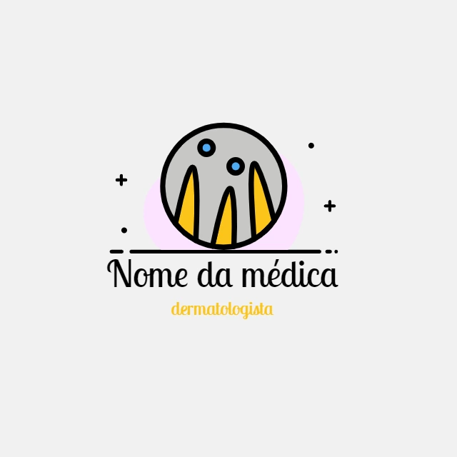 Logotipo Editável para Dermatologista com Design Moderno