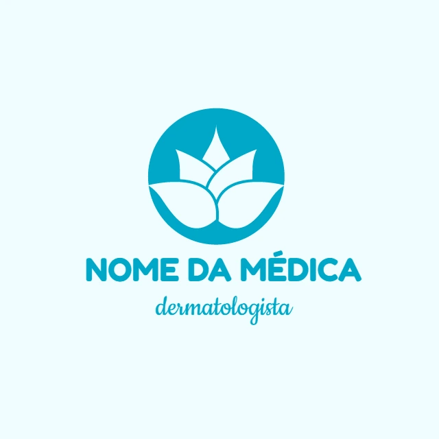 Logo para Dermatologista com Flor de Lótus para Editar Online