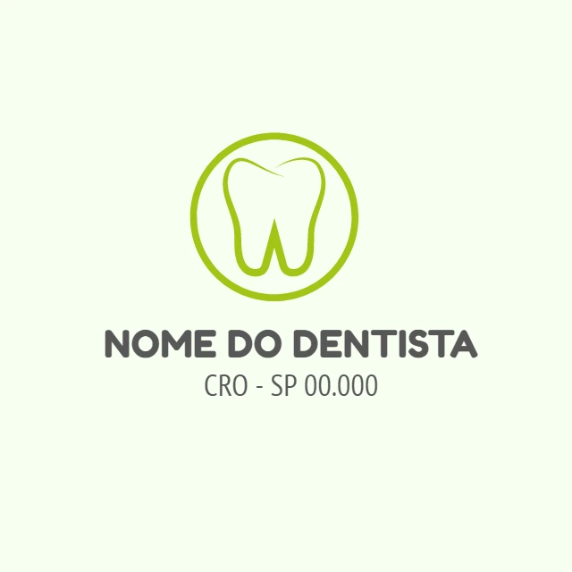 Logo Editável para Dentista e Clínica Odontológica