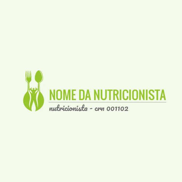 Logotipo Editável para Nutricionista para Criar Online