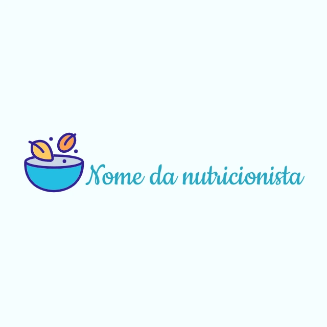 Logo para Nutricionista Editável com Ícone de Tigela