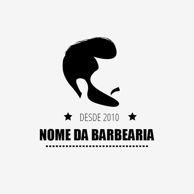 Logo para Barbearia Moderno para Editar Online