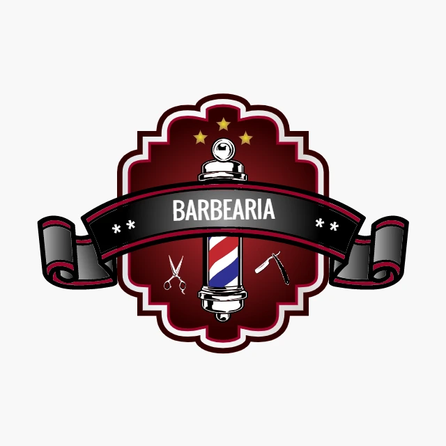 Logo para Barbearia com Estilo Clássico para Editar Online