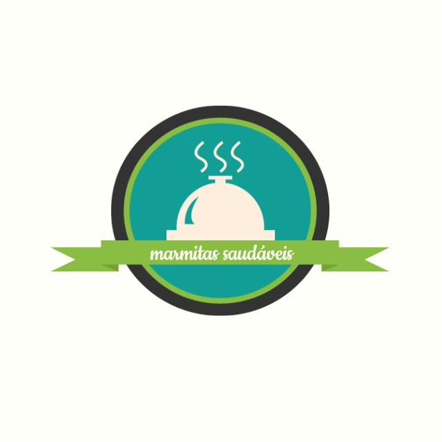 Crie seu Logo de Marmitaria Saudável Editável Online